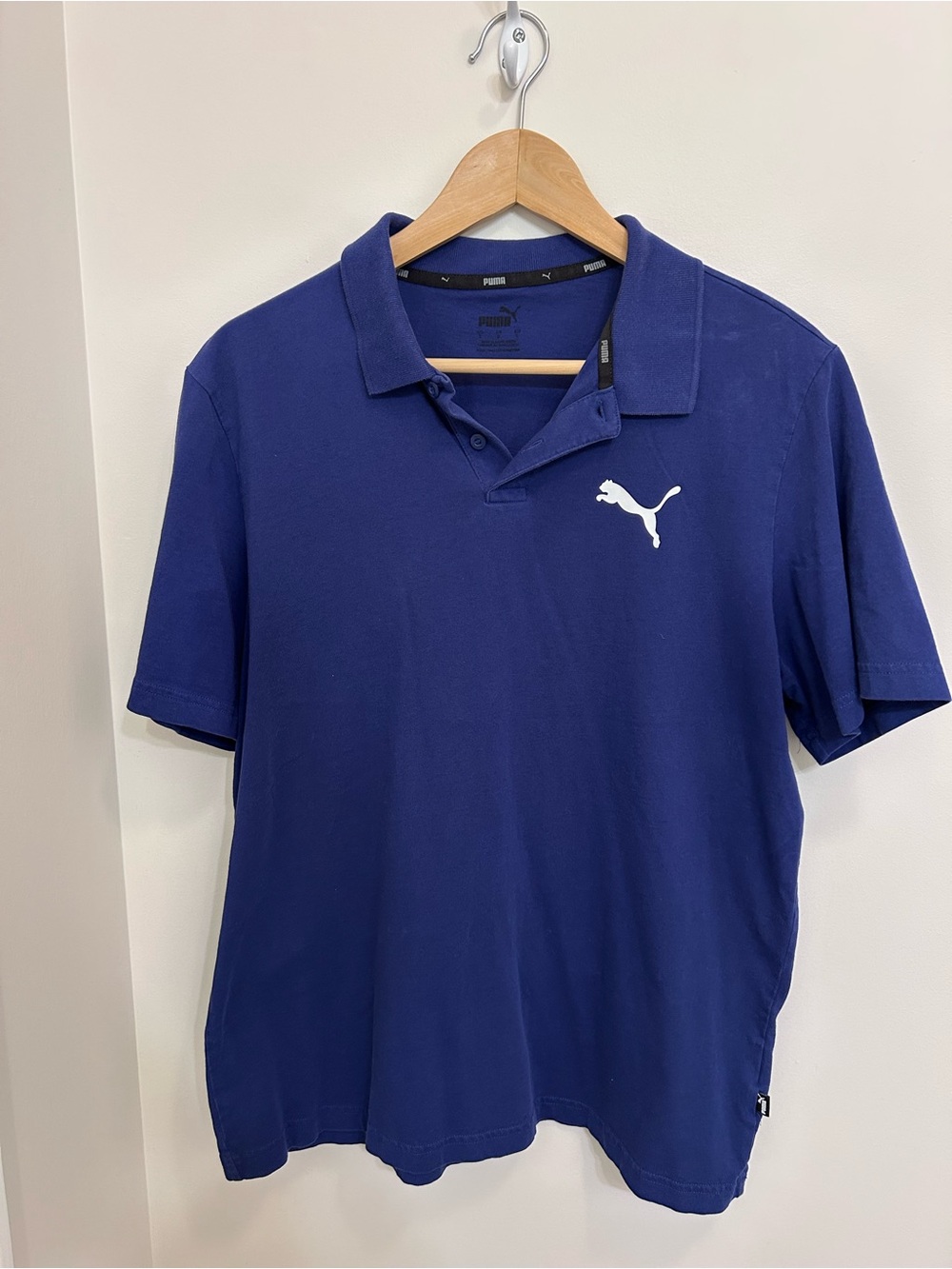 Puma Men's Royal Blue/White Polo Shirt